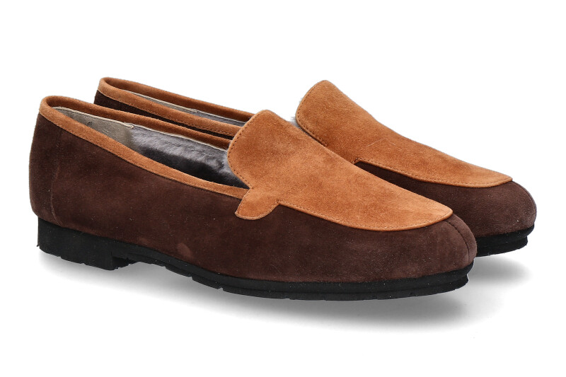 Thierry Rabotin slipper lined BOSCO BROWN COGNAC
