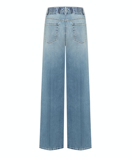 Cambio denim trousers TESS WIDE LEG well worn summer used