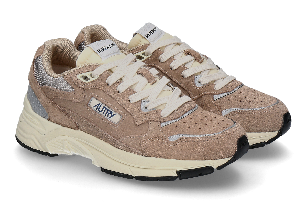 Autry women's- sneaker HYPERWAY VELOURS RF02- moonlight-silver/ light brown