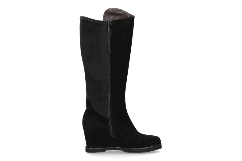 Brunate boots LUCY CAMOSCIO NERO