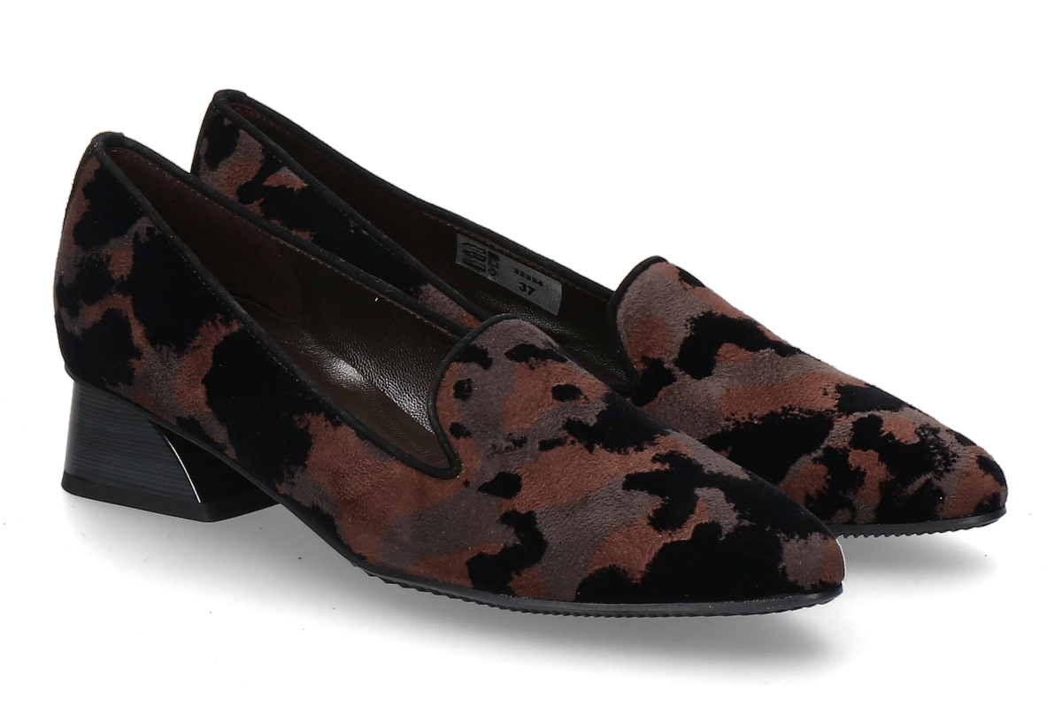Brunate pumps MIMETIC CAMOSCIO- black/ brown