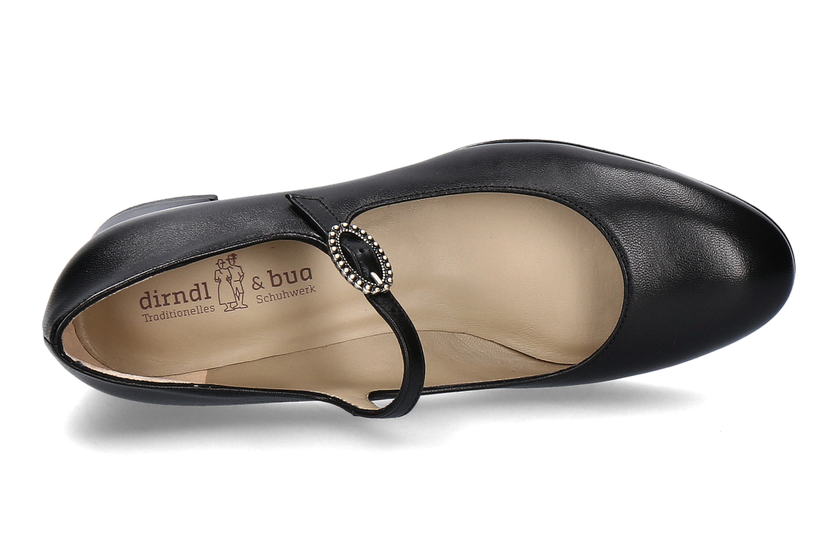 dirndl + bua Spangenpumps ZIEGENNAPPA- schwarz_222000250_5