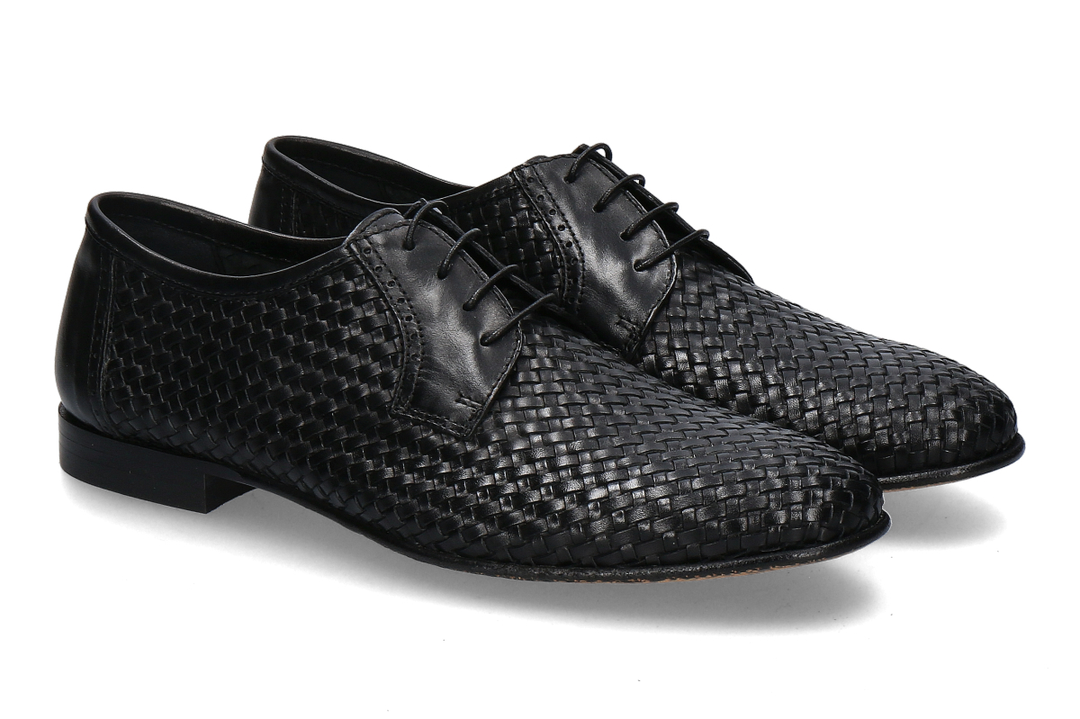 Mercanti Fiorentini men's- lace-up shoes MONTATO- nero/ black