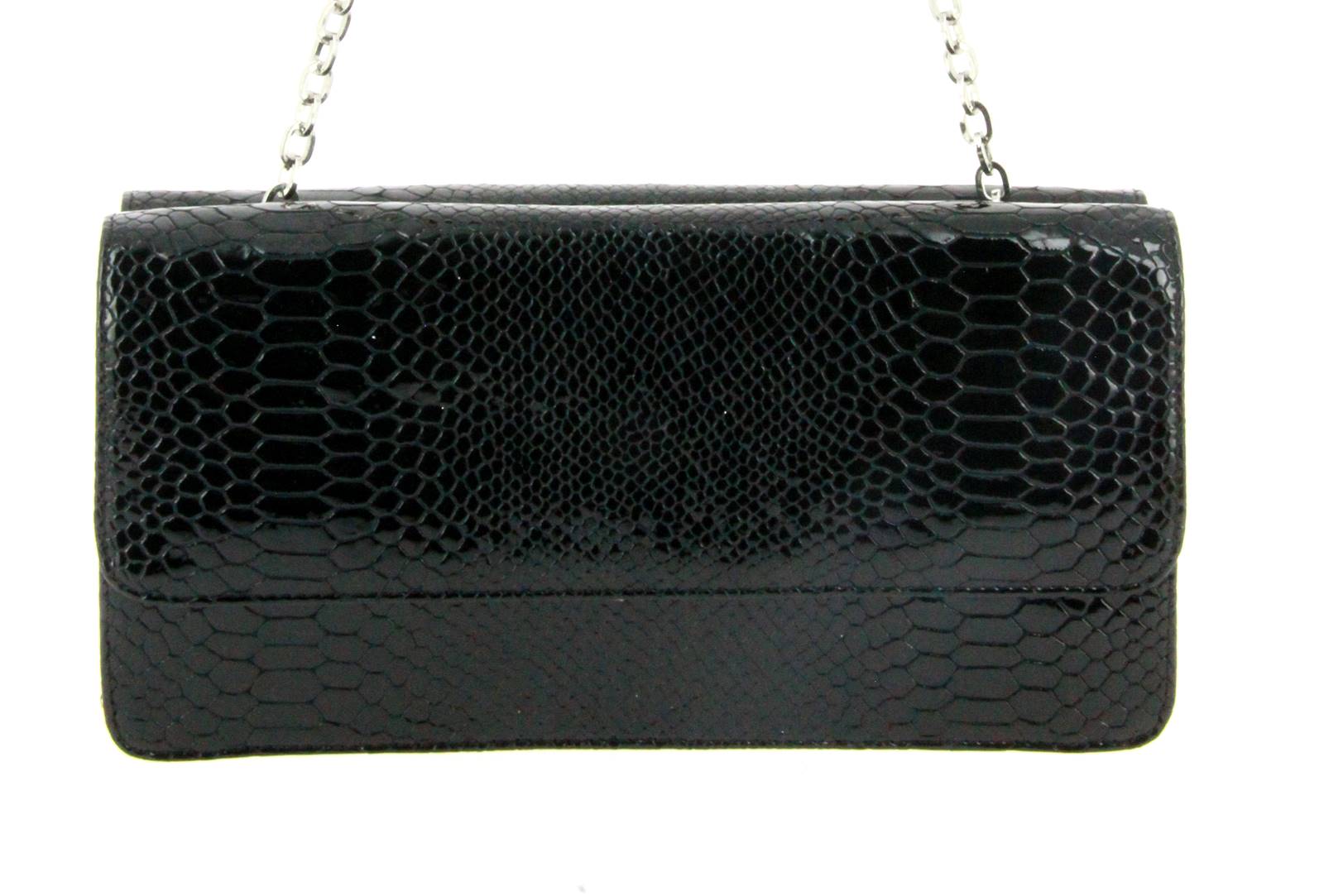 Stuart Weitzman bag DUPLEX BLACK CRYSTAL SNAKE 