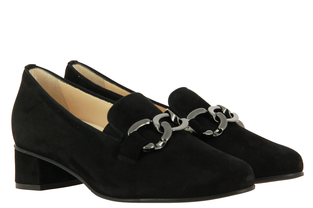 Hassia pumps SIENA H-WEITE SAMTZIEGE SCHWARZ