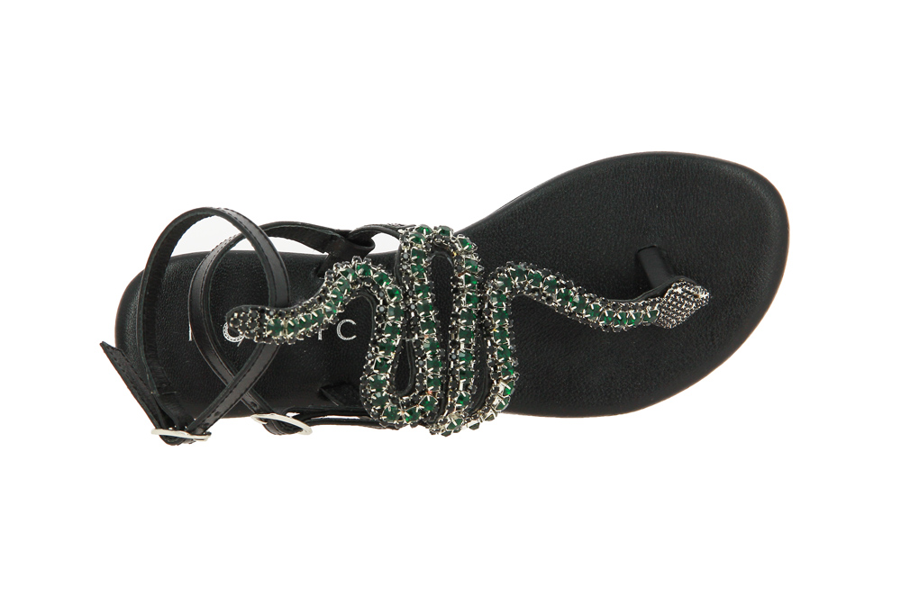 Mosaic thong sandals BLACK