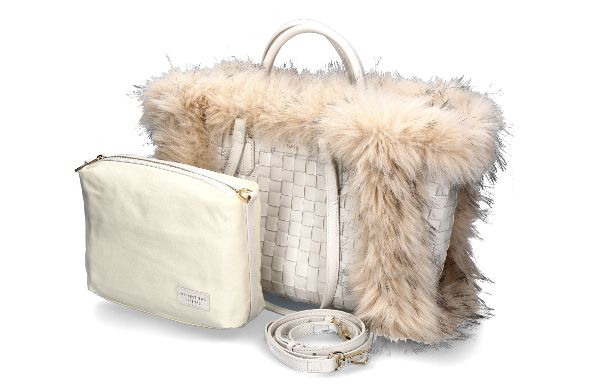 My-Best Bag Firenze bag MINI ATENA CHAMONIX- weiss/beige My-Best Bag Firenze bag MINI ATENA CHAMONIX- weiss/beige