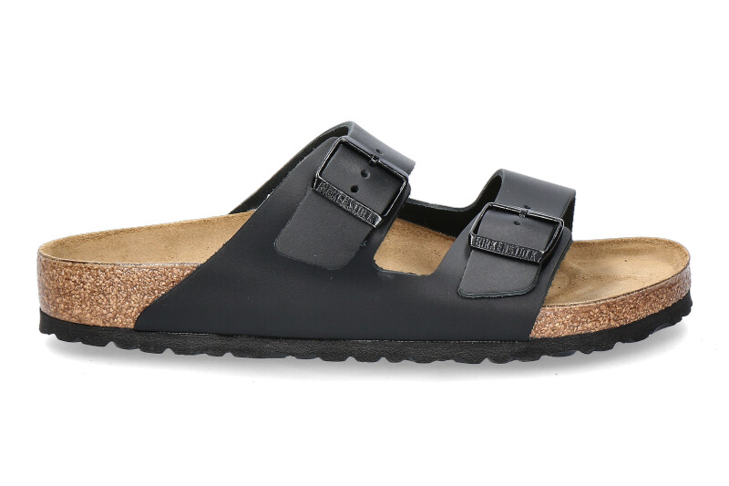 Birkenstock mules ARIZONA NORMAL LEDER- schwarz