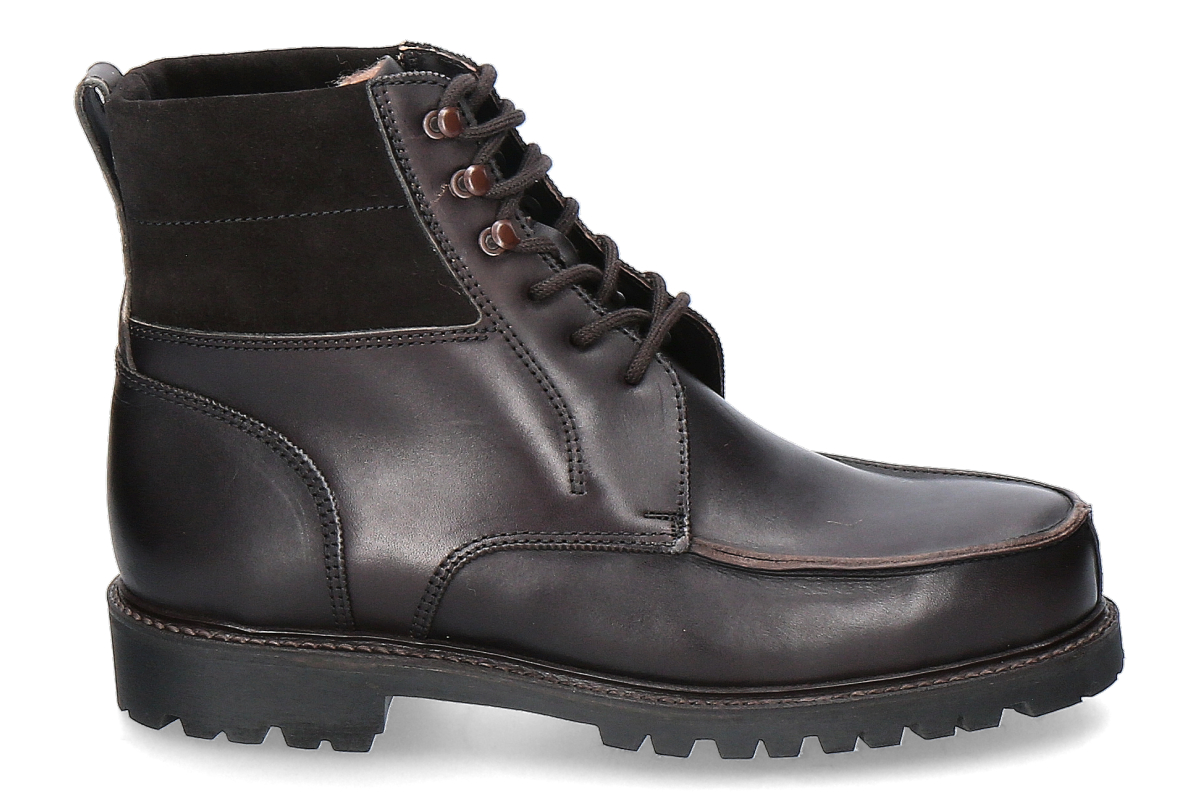 Ludwig Reiter ankle boots lined DACHSTEIN VINTAGE CALF PULLUP BLACK DARK GREY