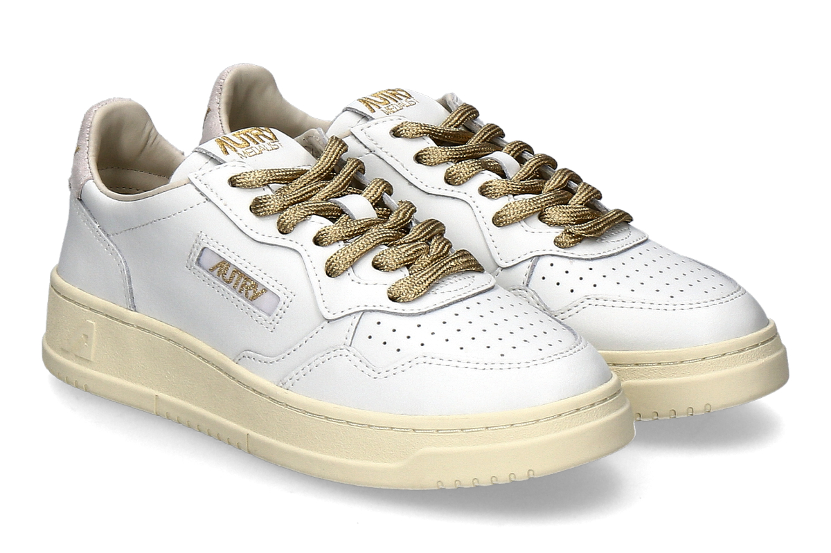 Autry women's- sneaker MEDALIST LOW SW01- white/ gold