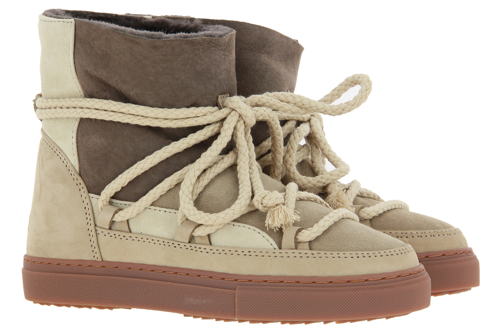 INUIKII sneaker boots lined PATCHWORK BEIGE