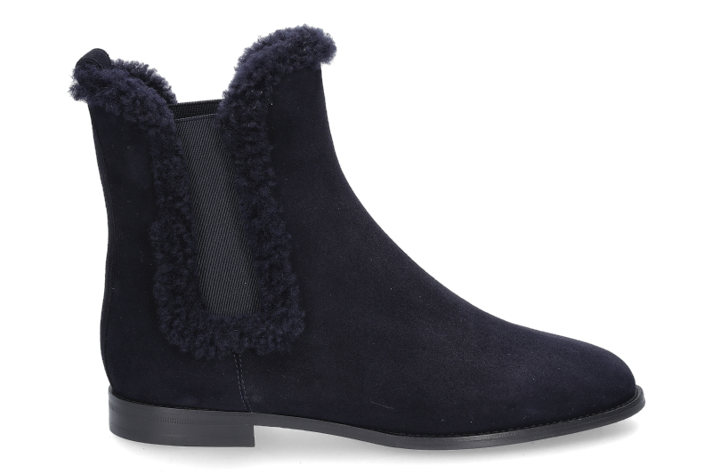 Unützer ankle boots with a warm lining CAMOSCIO NAVY AGNELLO NAVY