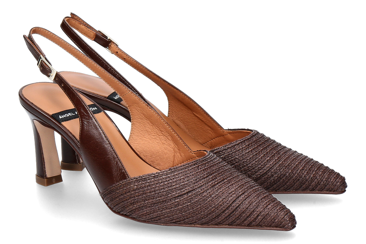 Angel Alarcon slingback ballerina ROSINA- dark brown