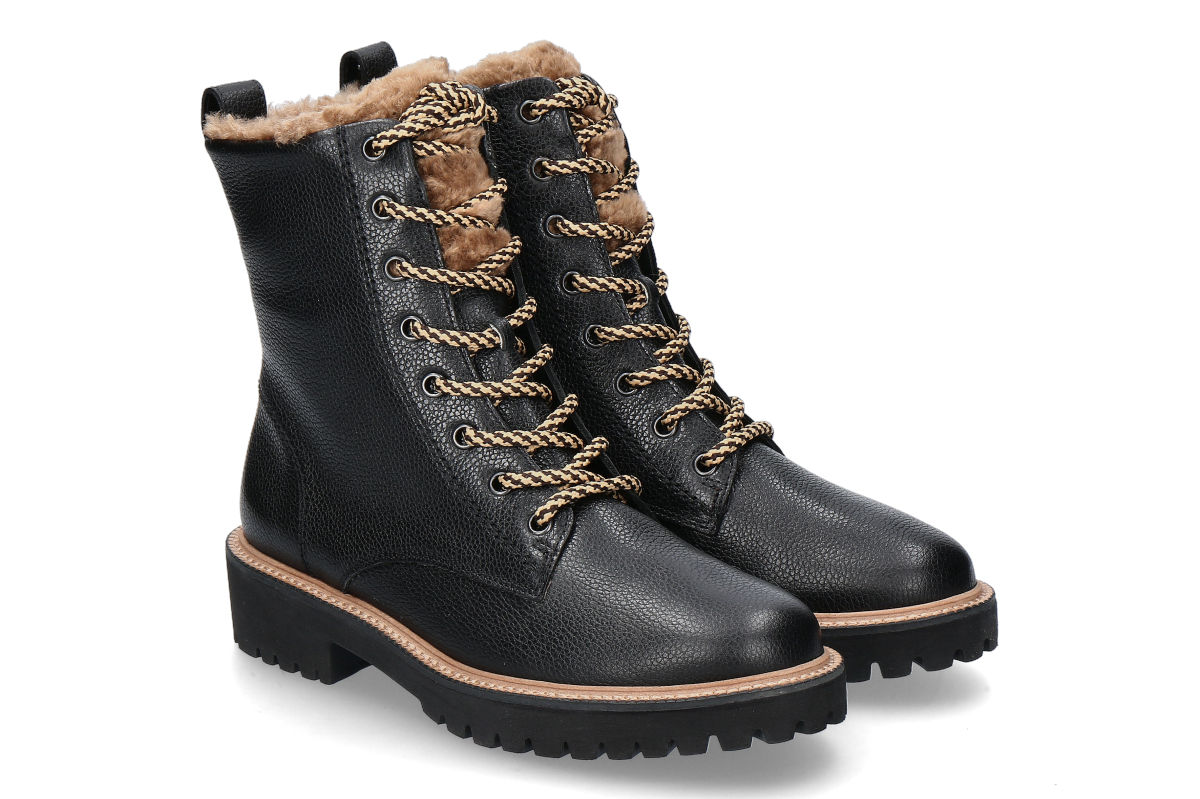 Paul Green Schnürboots gefüttert MAJOR CALF- black/ schwarz