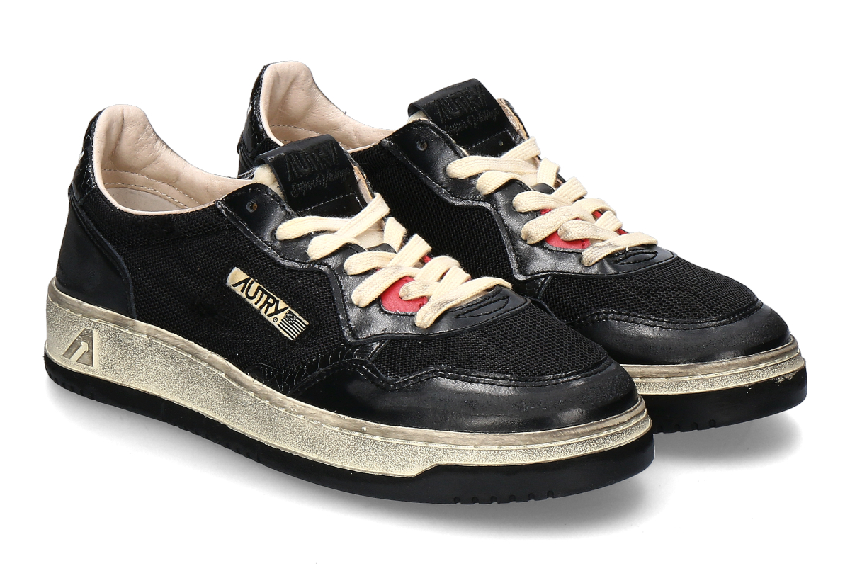 Autry men's- sneaker SUPER VINTAGE LEATHER- black