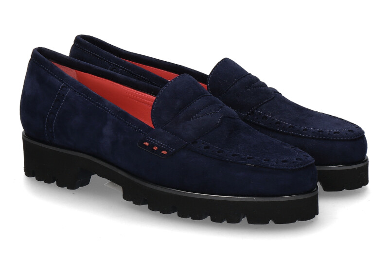 Pas de Rouge slipper Marta Camoscio Blu