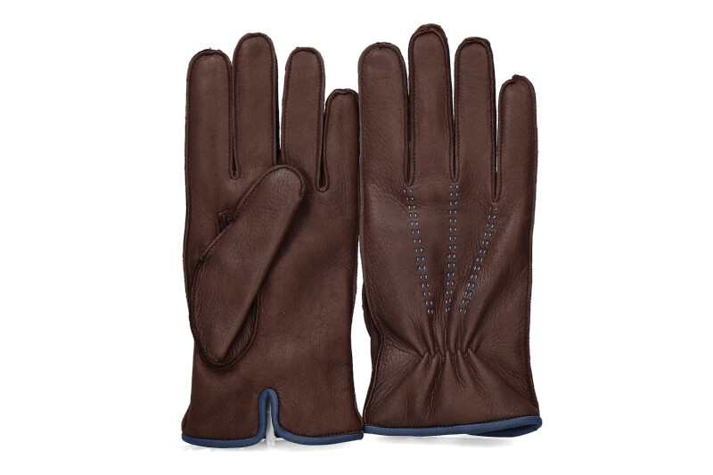 Restelli men's gloves MARRONE CERVO- braun