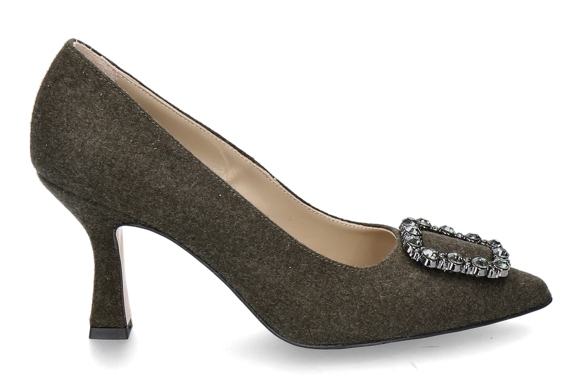 dirndl + bua traditional-pumps  LODEN- hunting green