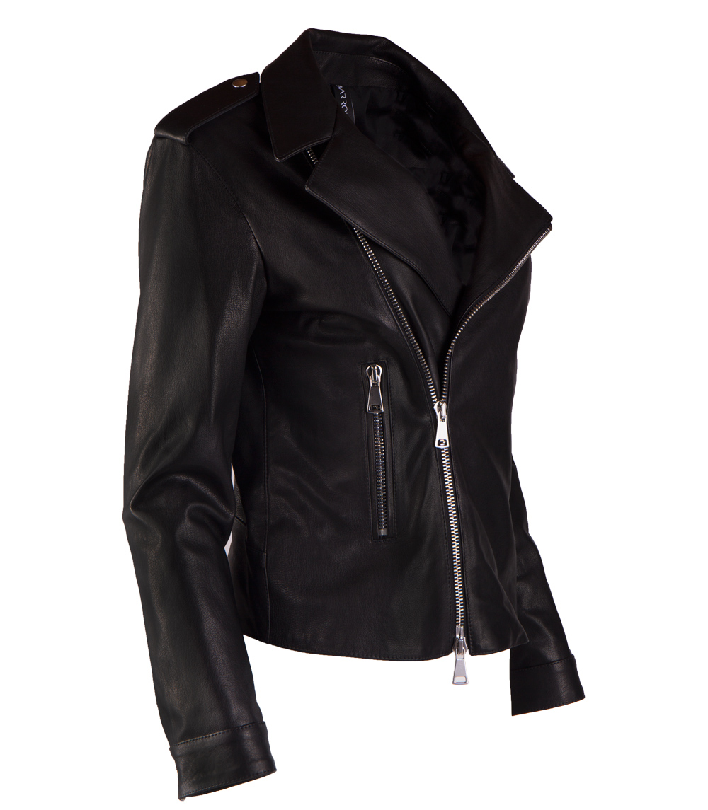 Barron Turner biker jacket BONEY CLASSIC NERO LAVATO