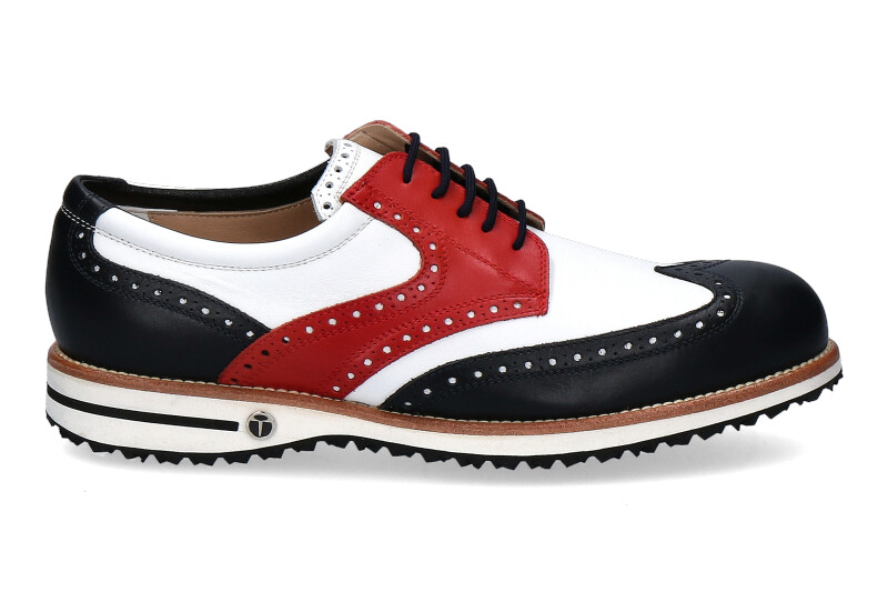 Tee Golf Shoes men's golf shoe TOMMY BLU BIANCO ROSSO MICRO N/B