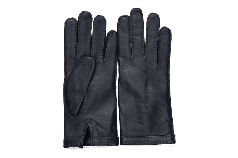Restelli women's leather gloves 23 CAPRA- dunkelblau