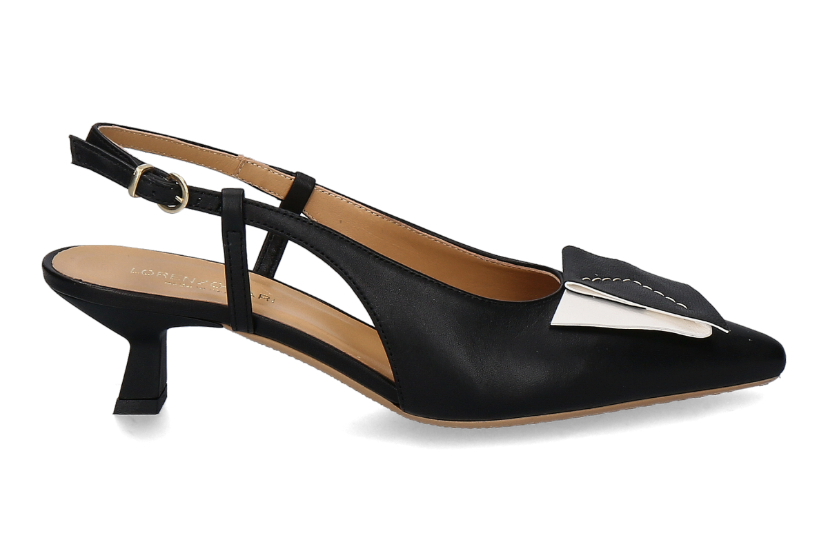 Lorenzo Mari slingback pumps CINDY06- nero/ black