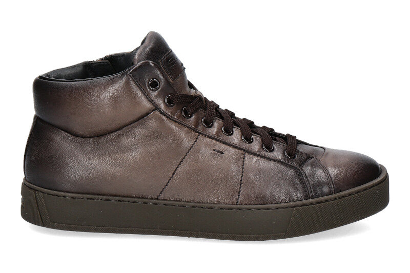 Santoni High Top sneaker NAPPA BROWN