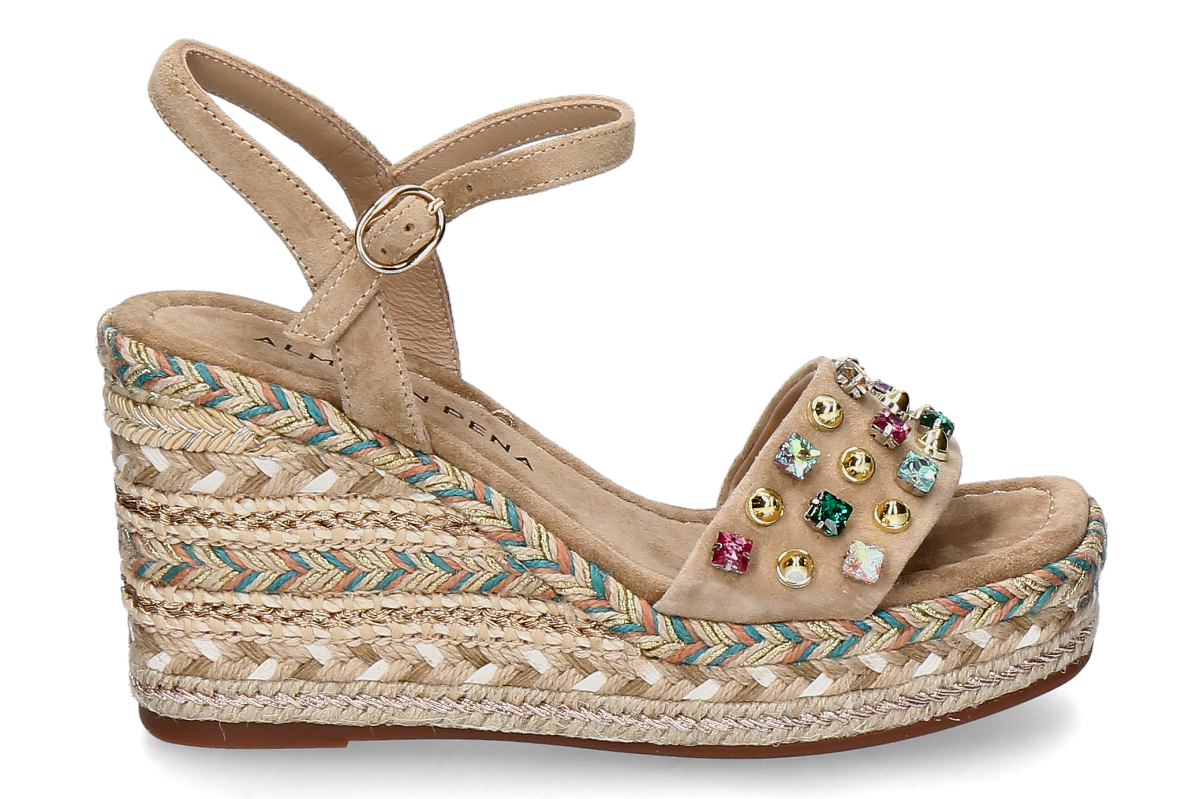 Alma en pena platform- sandal V266103 SUEDE- sand