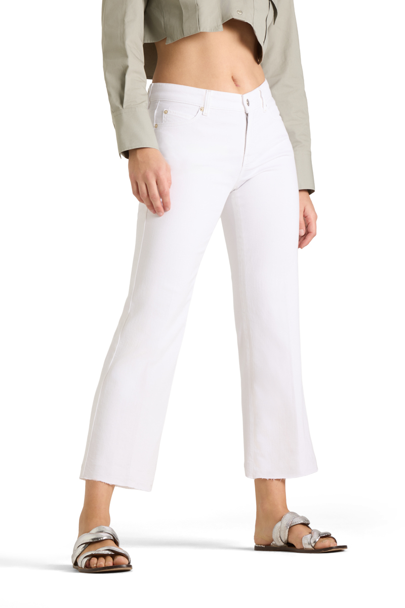 Cambio flared-fit jeans FRANCESCA- white