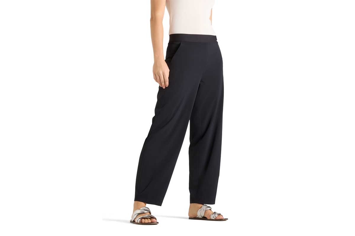 Cambio straight-leg textile pants ELENA- dark navy