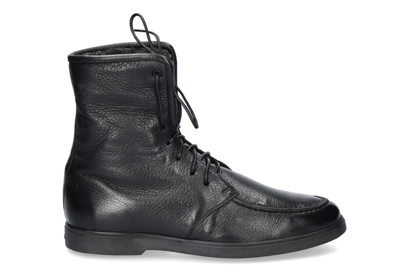 Santoni ankle boots lined CERVO NERO