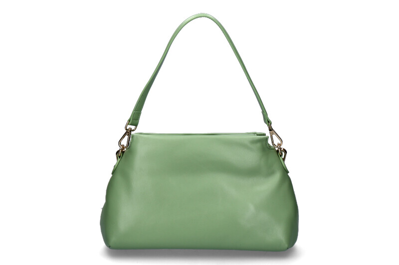 La Carrie shoulder bag THE EYE SQUARE MEDIUM LEATHER SAGE