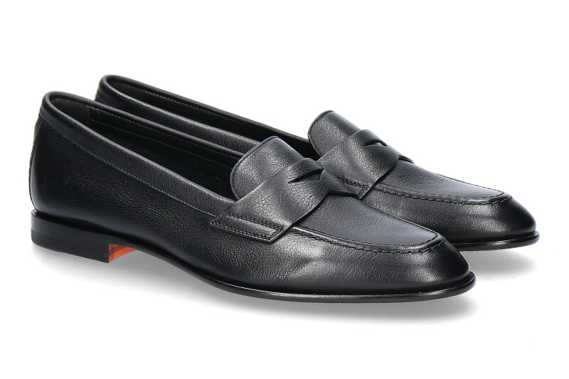 Santoni women's loafer PENNY- schwarz/black