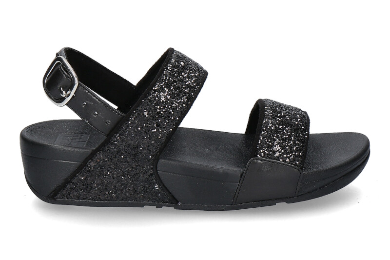 Fitflop mules LULU GLITTER BACK STRAP SANDALS BLACK