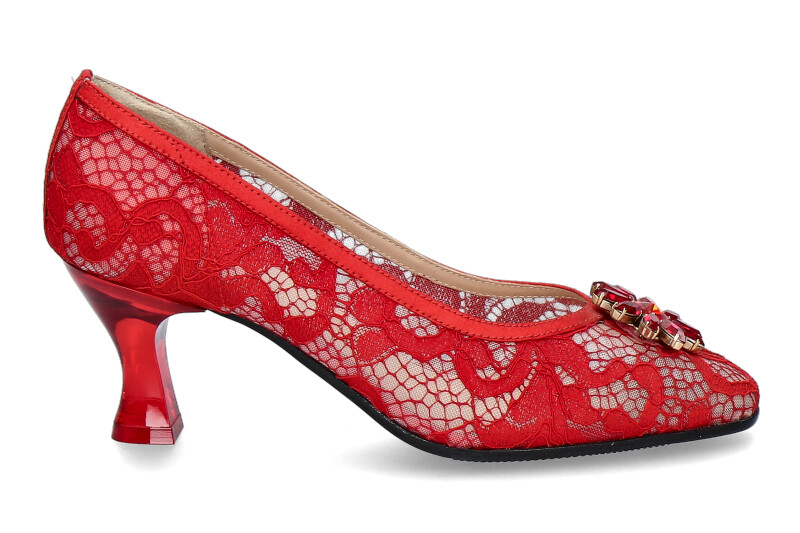 Fernando Pensato pumps LARA PIZZO ROSSO RASO