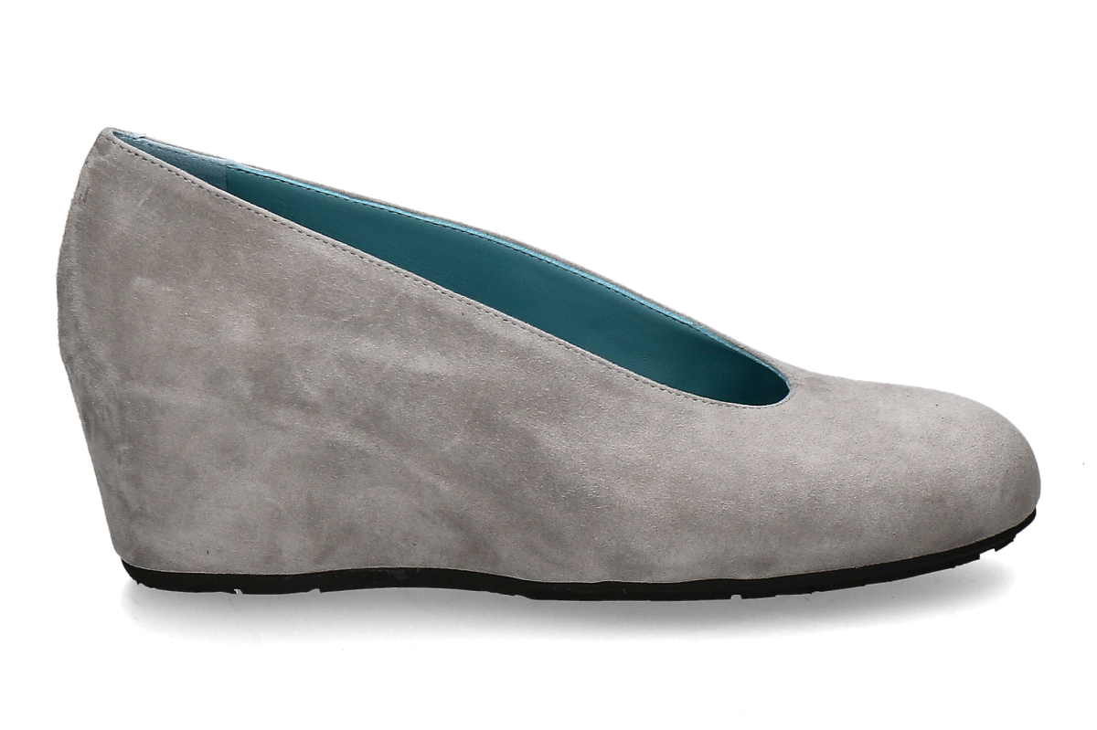 Thierry Rabotin wedge pumps DACIO CAMOSCIO- light grey