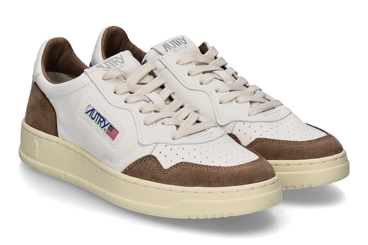 Autry Herren- Sneaker MEDALIST GOAT SUEDE GS43- white/ tobacco
