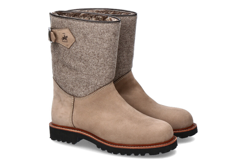 Ludwig Reiter ankle boots lined SENNERIN NUBUK TAUPE LODEN MAUSGRAU