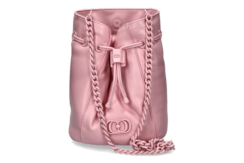 La Carrie pouch bag DECCAN GINGER LEATHER PINK
