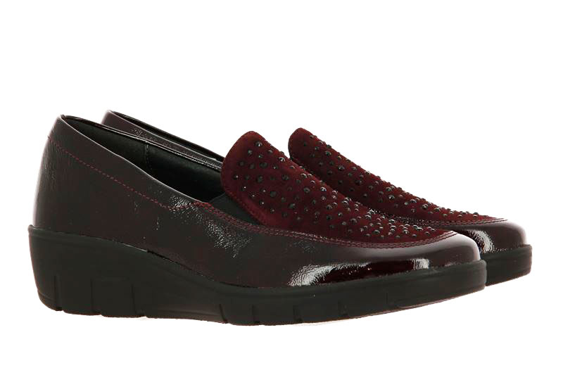 Semler slipper JUDITH LACK SAMT-CHEVRO CASSIS