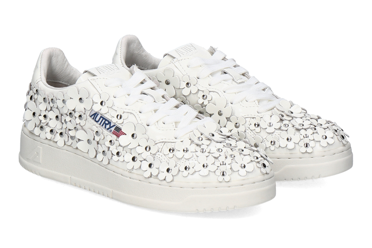 Autry Women's Sneaker MEDALIST LOW FLOWER - white