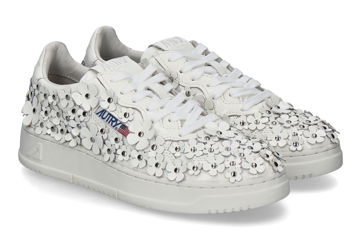 Autry Women's Sneaker MEDALIST LOW FLOWER - white