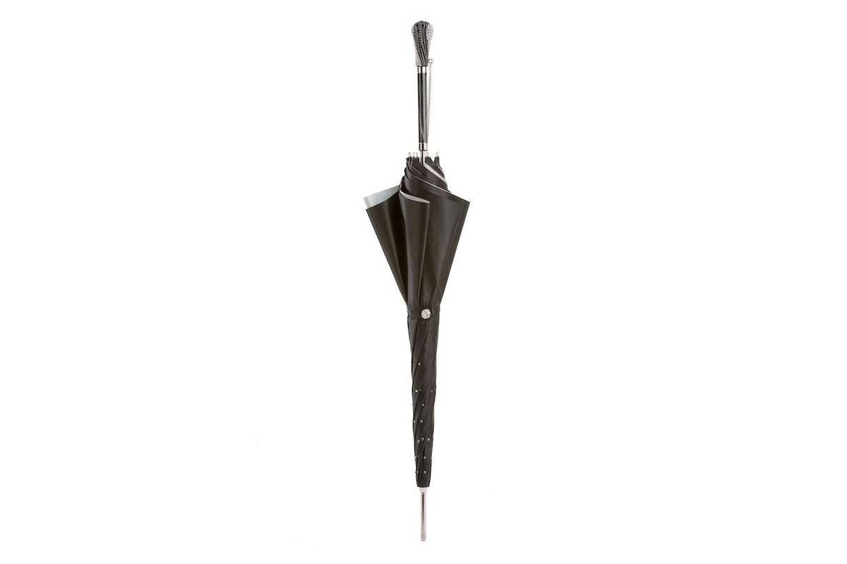 Pasotti umbrella NERO SWAROVSKI STRASS