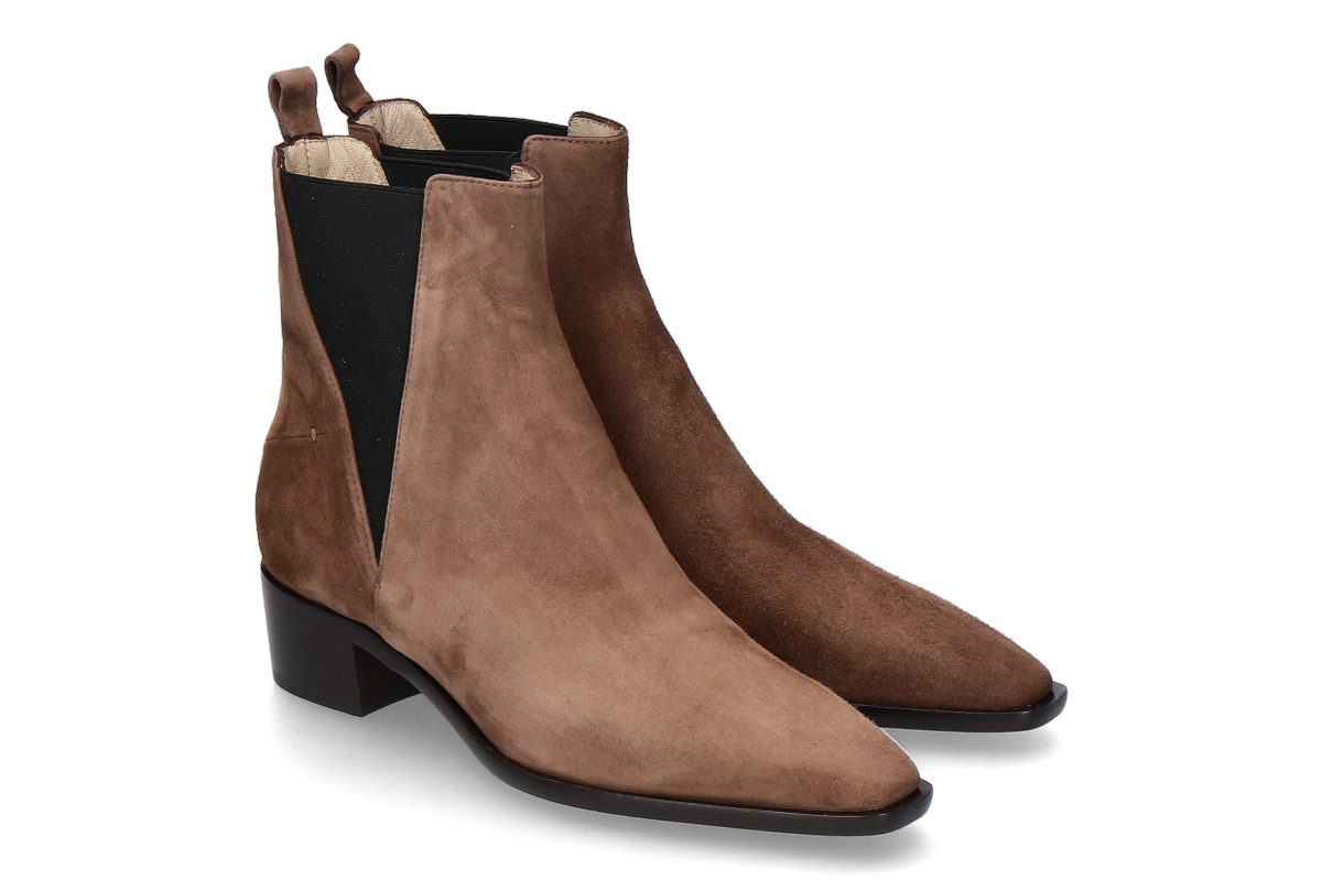 Pomme d'Or chelsea boot LIA REVERSE- espresso/ dark brown