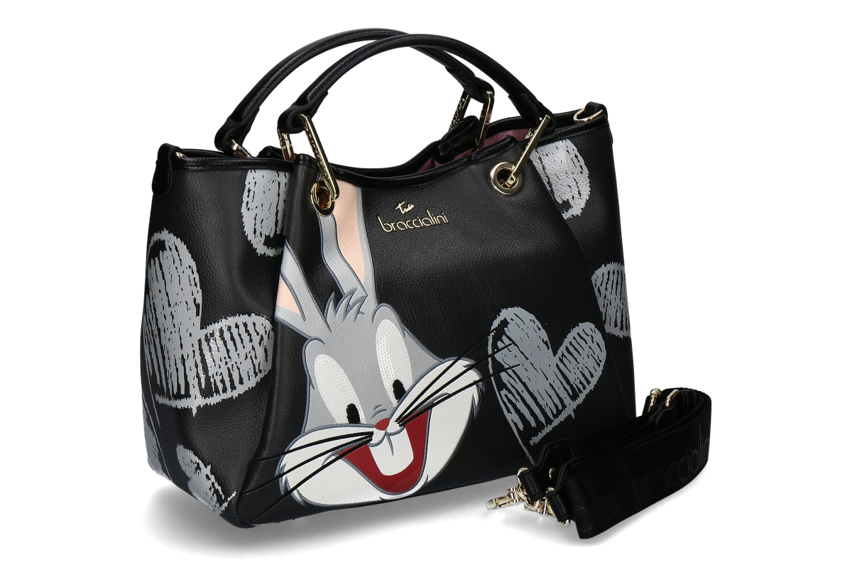 Braccialini Handbag BUGS BUNNY- black
