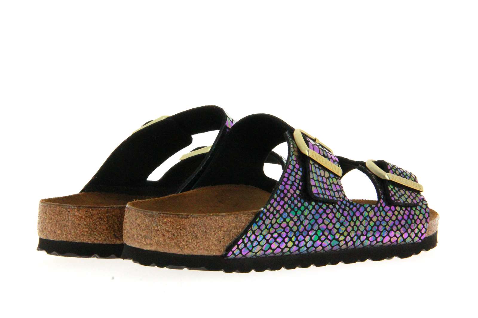 mules ARIZONA NORMAL SHINY SNAKE BLACK MULTICOLOR