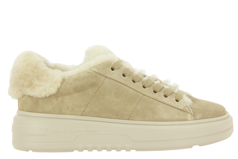 Kennel & Schmenger sneaker with warm lining TURN SUEDE LAMMFELL COOKIE NATUR