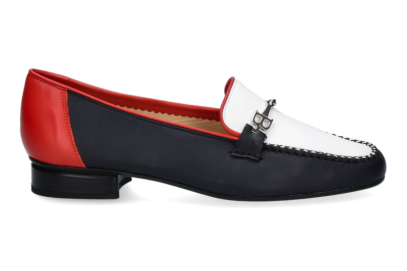 Brunate loafer NAPPA BLU BIANCO ROSSO