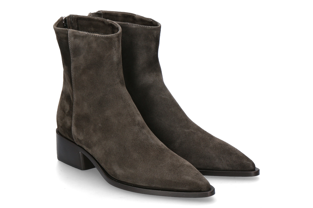 Pomme d'Or ankle boots ELYSE CAMOSCIO- dusty brown