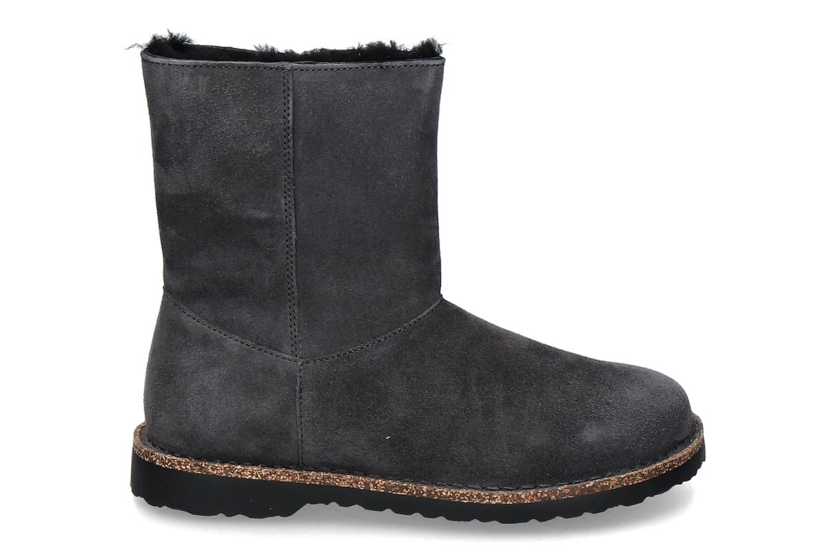Birkenstock women's ankle boots UPPSALA MID SHEARLING VELOURSLEDER- schwarz